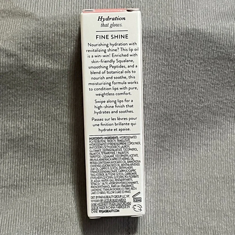 Laura Geller Fine Shine Glossy Lip Oil,‎ 0.25 oz New In Box - Beachy Peach